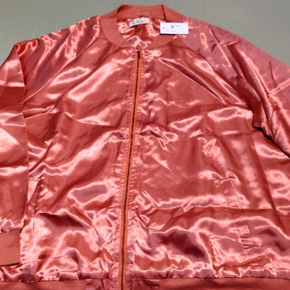 Adorable set of Ladies Satin Varsity style jackets